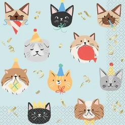 Foil Paw Party Lunch Napkins | 16ct