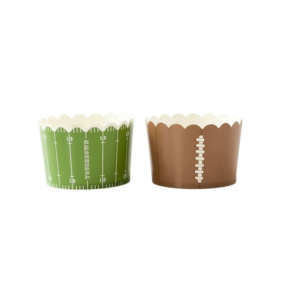 Football Jumbo Baking/Food Cups 8oz | 40ct