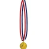 Football Medal w/Ribbon | 1ct