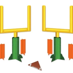 Football 3D Goal Post Centerpiece, 11 in | 7 pcs