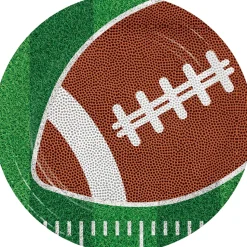 Football Field Dinner Plates – Game Day Sports Tableware | 1ct