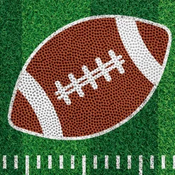 Football Field Lunch Napkins – Game Day Sports Tableware | 1ct
