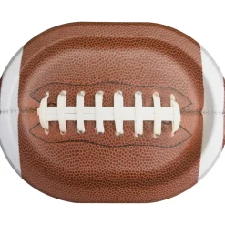 Football Oval Platter Paper Plates 12" | 8 ct