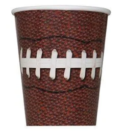 Football Party Paper Cups 9 oz. | 8 ct