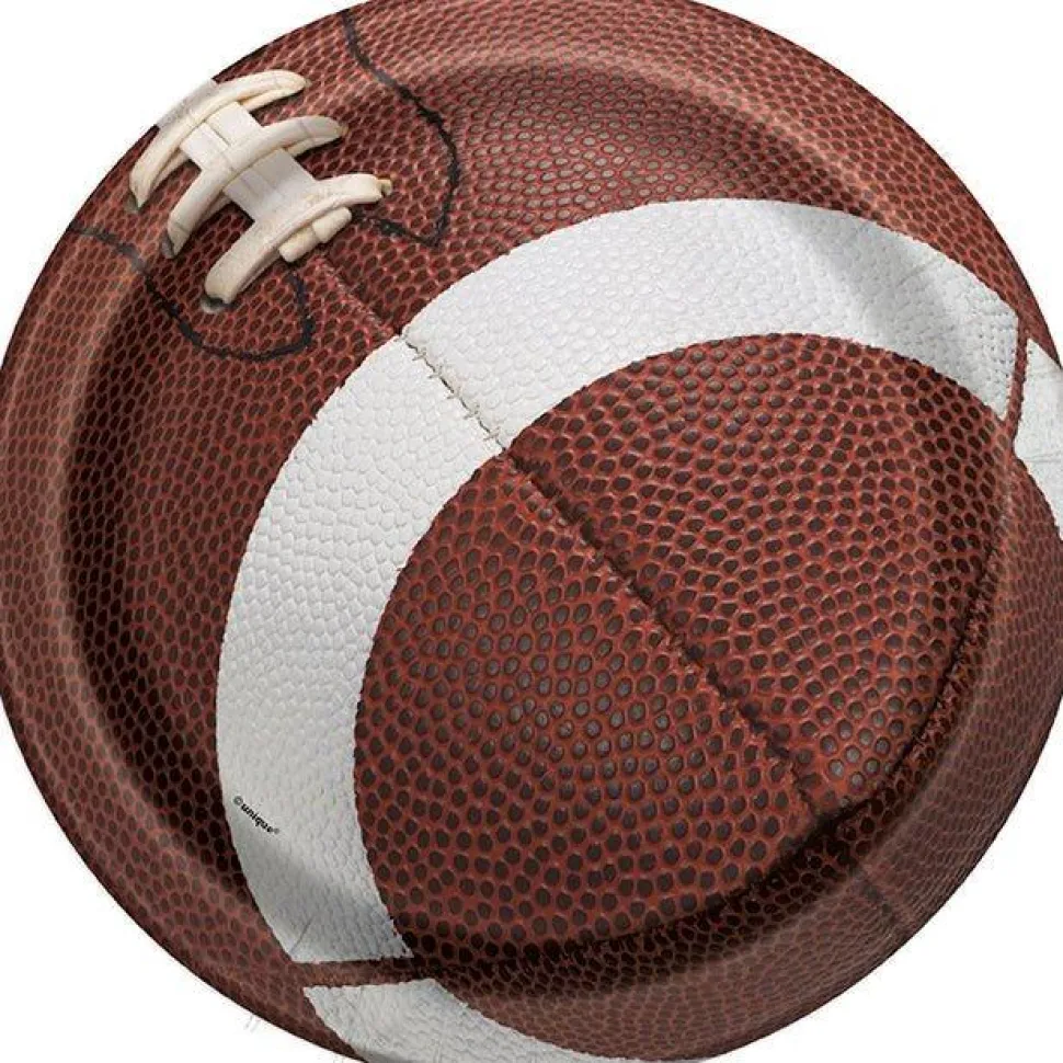 Football Party Round Plate 9" | 8 ct