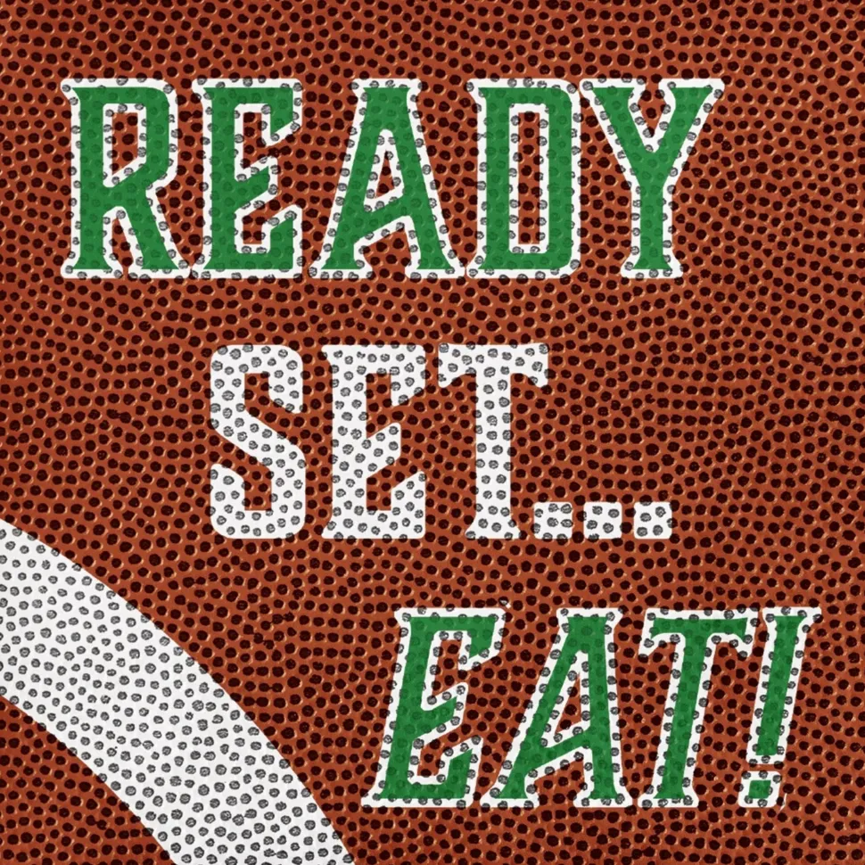 Football Tailgate Time Ready Set Eat Beverage Napkins | 16 ct
