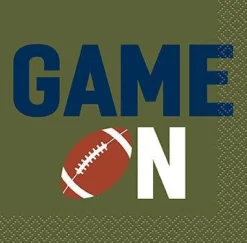 Football Tailgate Touchdown Beverage Napkins | 16 ct