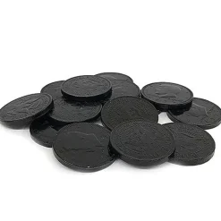 Fort Knox Black Chocolate Coins 1.5" | 16oz.