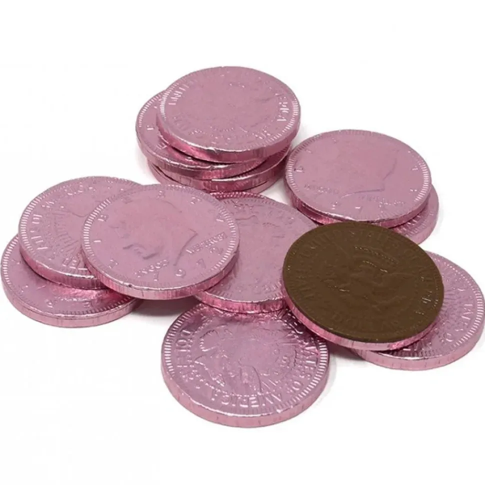 Fort Knox Pink Chocolate Coins 1.5" | 16oz.