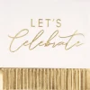 Fringe Gold Let's Celebrate Lunch Napkins | 16ct