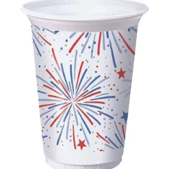 Fun Fireworks 16oz Plastic Cups 8pk | 1ct