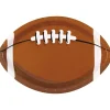 Game Face Football Shaped Plate 9in | 8ct
