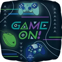 Game On Supershape Mylar Balloon 20"x20" | 1ct