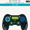 Gamer Birthday Jumbo Vinyl Stickers | 3ct
