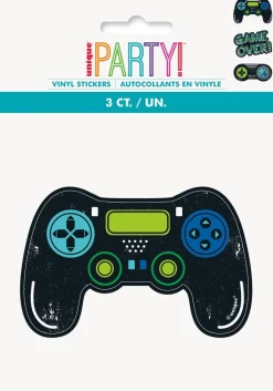 Gamer Birthday Jumbo Vinyl Stickers | 3ct