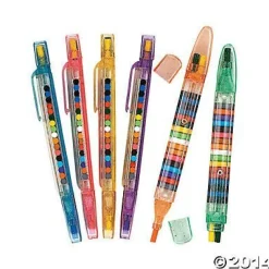 Glitter Stacking Crayon | 12 ct