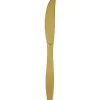 Glittering Gold Premium Plastic Knives | 24ct
