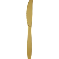 Glittering Gold Premium Plastic Knives | 24ct