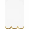 Glitter Scallop Edge Golden Garden Party Napkins | 16ct