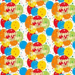 Glitzy Gold Birthday 30inx5ft Gift Wrap | 1ct