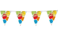 Glitzy Gold Birthday Flag Banner 12ft | 1ct