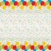 Glitzy Gold Birthday Plastic Tablecover | 1ct