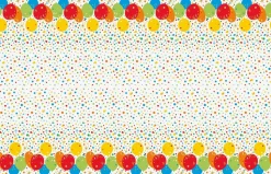 Glitzy Gold Birthday Plastic Tablecover | 1ct