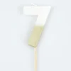 Gold Dipped #7 Candle | 1ct