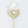 Gold Dipped #6 Candle | 1ct