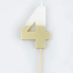Gold Dipped #4 Candle | 1ct