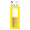 Gold Dipped Birthday Candles 5in | 12ct