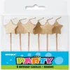 Gold Star Birthday Candle | 6ct