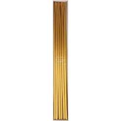 Gold Tall Tapered Candles | 12ct