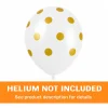 Gold Dots Latex Balloon Pack 12in | 6ct