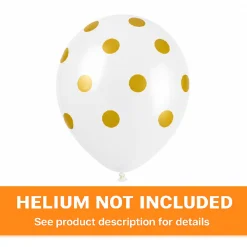 Gold Dots Latex Balloon Pack 12in | 6ct