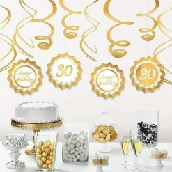 Golden Age 30th Birthday Swirl Decorating Kit | 1ct