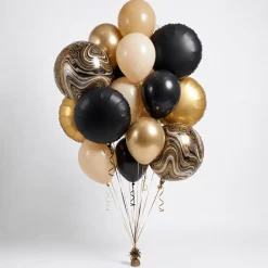 Golden Marble Balloon Bouquet | 20pc