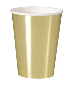 Gold Foil Cup 12oz | 8ct