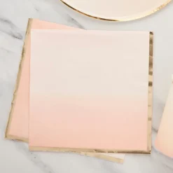 Gold Ombre Paper Napkins | 16ct
