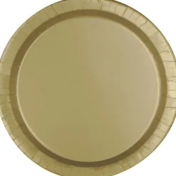 Gold Paper Plates 9" | 50ct