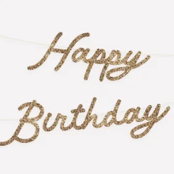 Gold Personalizable Birthday Garland Set | 1ct