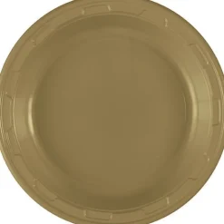 Gold Plastic Plate 7in | 50ct
