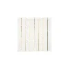 Gold Stripe Small Napkins | 16ct