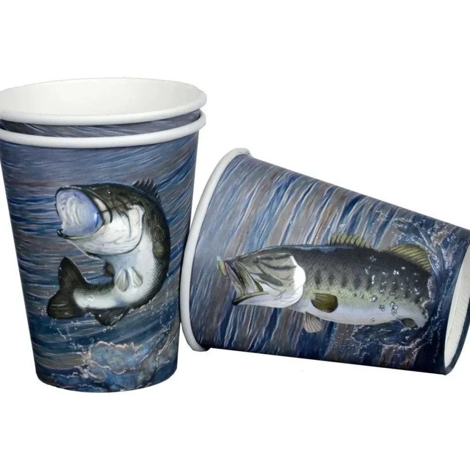 Gone Fishin Paper Cup 12oz | 8ct