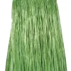 Green w/ Flowers Hula Skirt | Adult