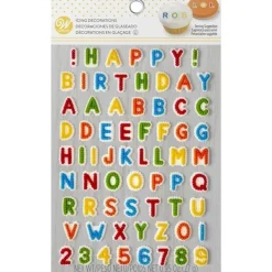 Happy Birthday Letters & Numbers Icing Decorations |1 ct