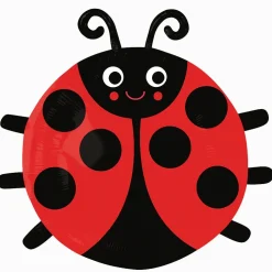 Happy Ladybug Shape Mylar 18in | 1ct