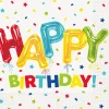 Happy Balloon Birthday Lunch Napkins | 16ct