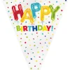 Happy Birthday Balloon Flag Banner 12ft | 1ct