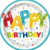 Happy Birthday Balloon Plates 9in | 8ct